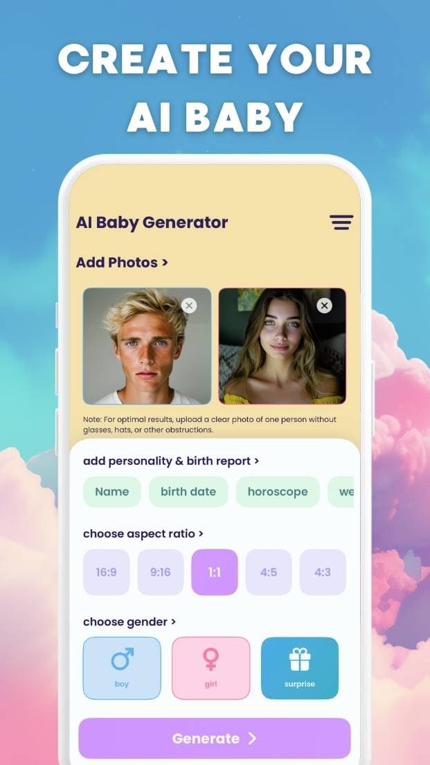 Baby Face Generator App for iPhone — Bae Lives in Your Pocket